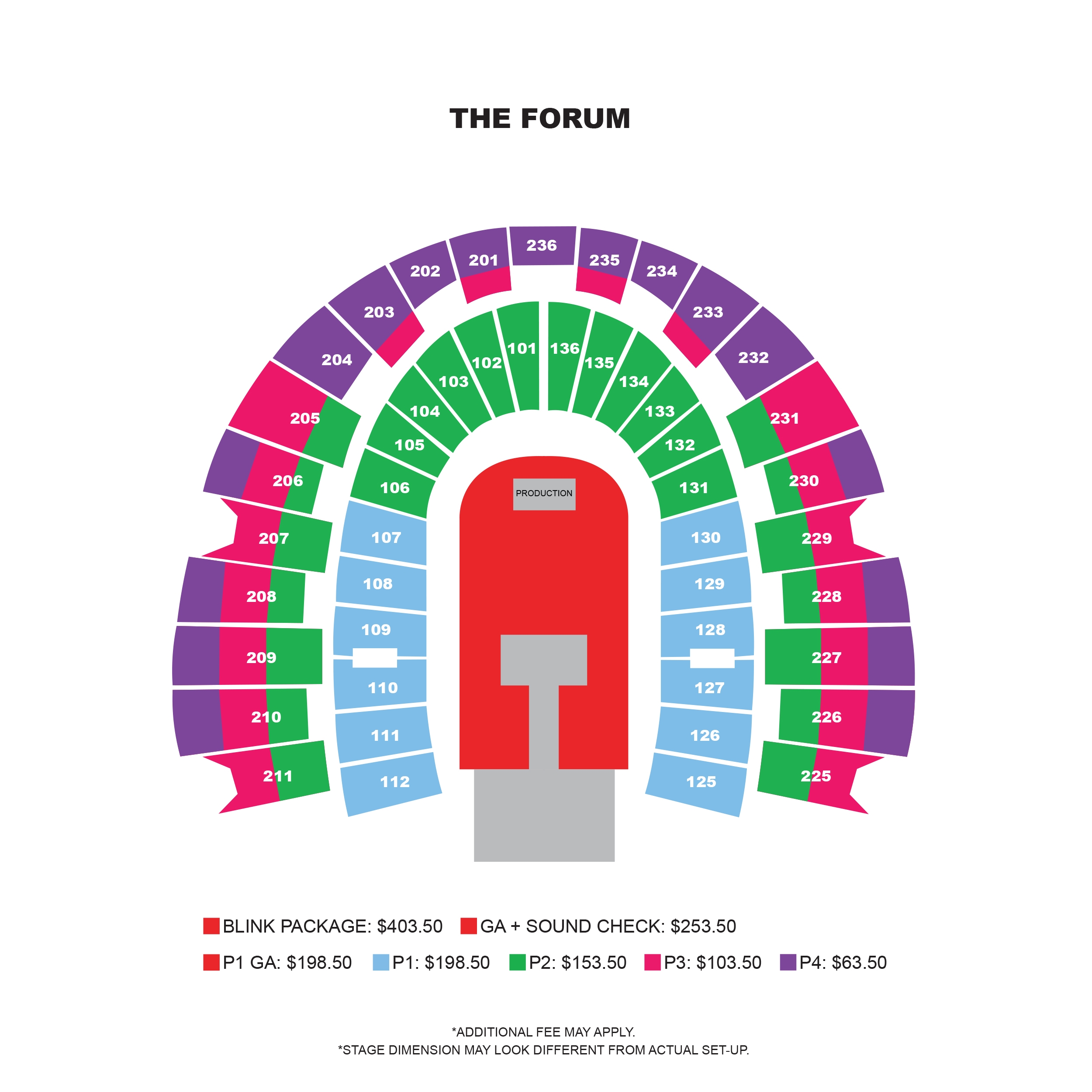 The Forum Los Angeles Seating Chart